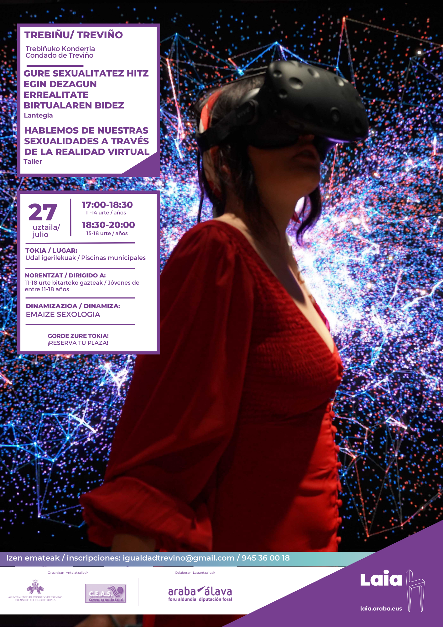 Taller para Jóvenes : "Hablemos sobre nuestra sexualidad a través de la realidad virtual