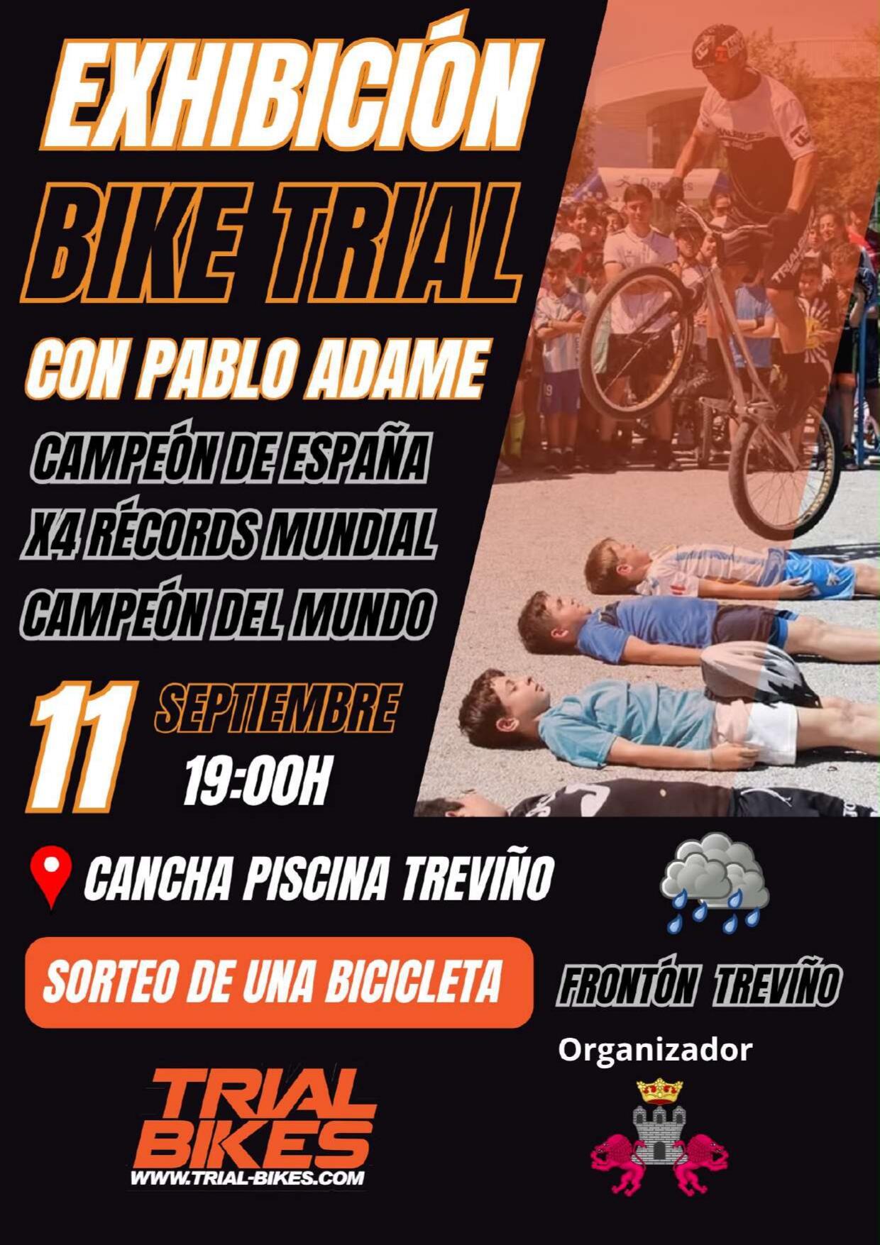 CAMBIO UBICACIÓN - xhibición Bike Trial con Pablo Adame, viernes 11 // Bike Trial erakustaldia Pablo Adamerekin, ostirala 11