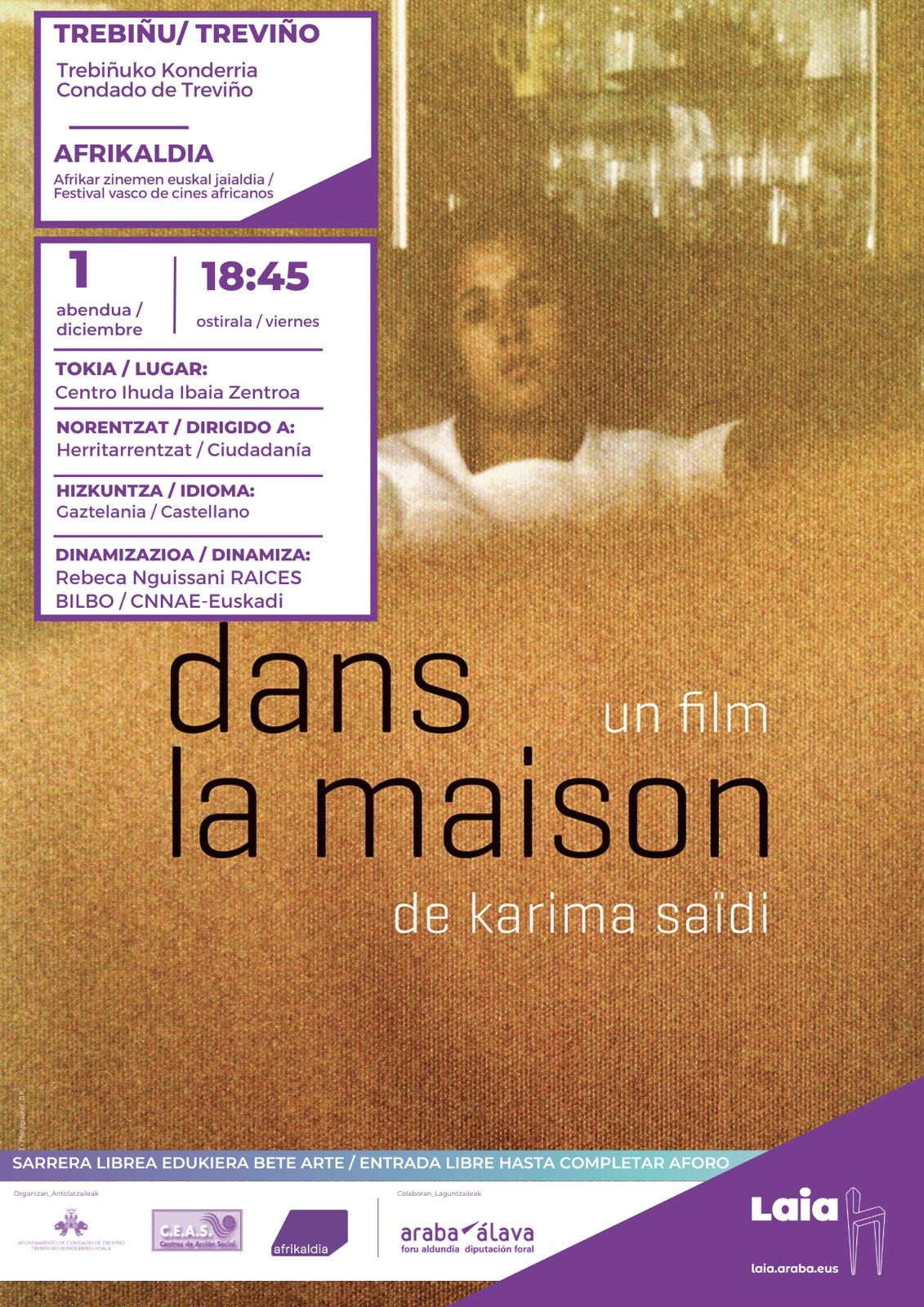 Último cinefórum para despedir el año: Dans la Maison, un documental dirigido por Karima Saïdi