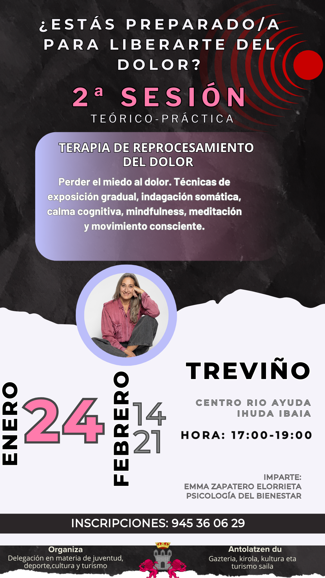 2ª SESIÓN "Charlas informativas y sesiones prácticas para tratar el dolor crónico"